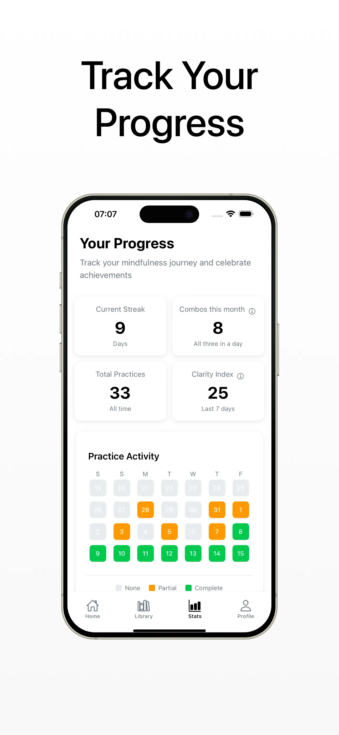 Yogu stats screen